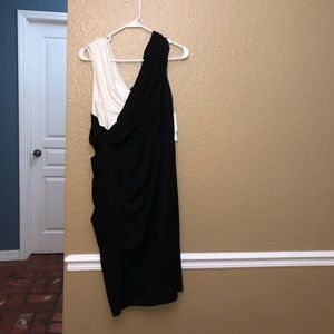 Adrianna Papell Black/white dress NWT